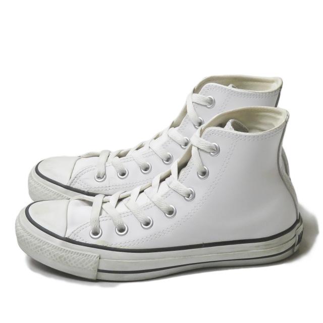 コンバース CONVERSE LEA ALL STAR HI レザーオールスター ハイカット 1B907 US4(23cm) ホワイト スニーカー シューズ |  | 01