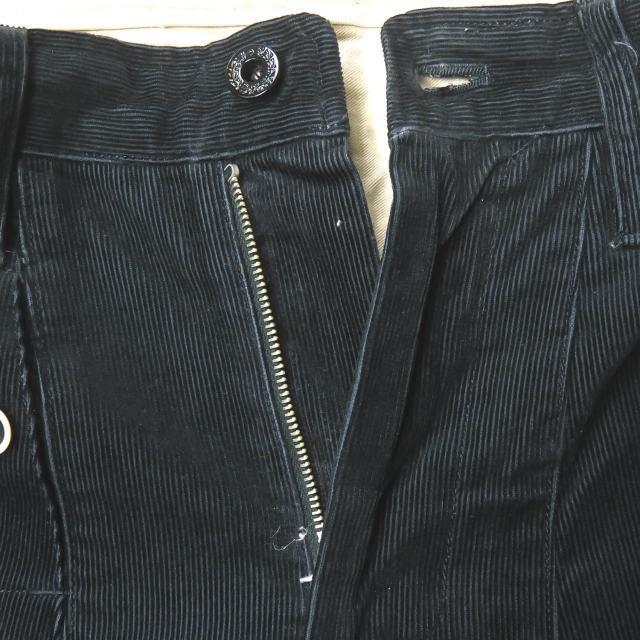 エィス A 日本製 コーデュロイクロップドパンツ 2 ブラック サルエル テーパード ボトムス |  | 03