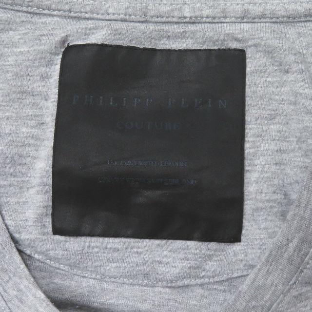フィリッププレイン PHILIPP PLEIN ミッキー ラインストーンペイントTシャツ S グレー 半袖 トップス |  | 02