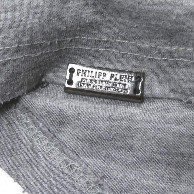 フィリッププレイン PHILIPP PLEIN ミッキー ラインストーンペイントTシャツ S グレー 半袖 トップス |  | 09