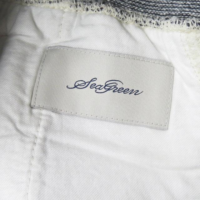 シーグリーン Seagreen 日本製 コットンリネンスウェットクロップドパンツ LSG13S5511 01 グレー イージー メランジ ボトムス |  | 02