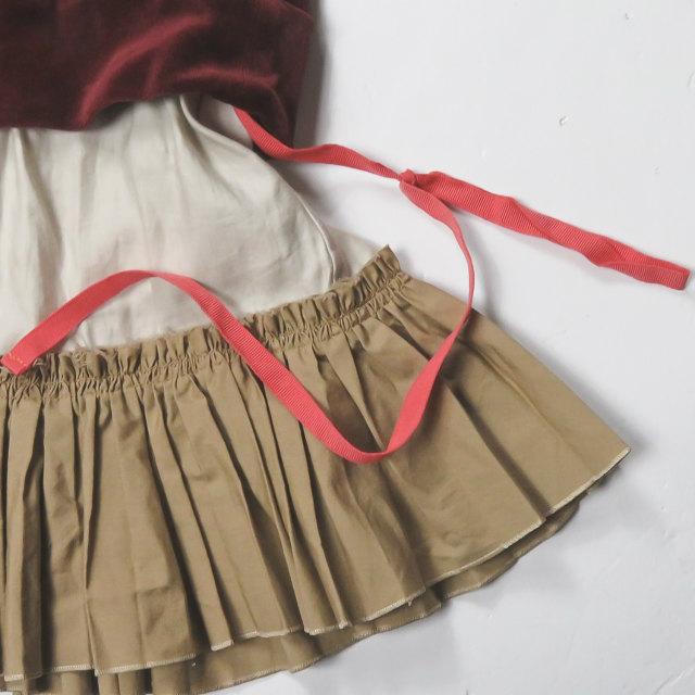 SueUNDERCOVER スーアンダーカバー 17SS 裾プリーツ巻きスカート MIXベロアカットソー SUS1805 1 異素材 レイヤード ワンピース lc30265 |  | 07
