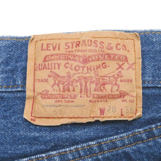 リーバイス Levi's アメリカ製 501 デニムパンツ 12501-0114 28 ブルー 5ポケット ボタンフライ ボトムス |  | 02