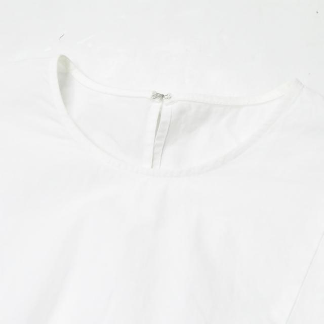 ナゴンスタンス nagonstans 19AW 日本製 コットンリネン バルーンスリーブチュニック 470CA330-5890 38 ホワイト ギャザー ブラウス ENFOLD トップス |  | 03
