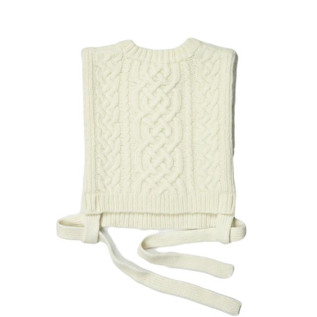 ナゴンスタンス nagonstans 19AW ケーブル編みニットベスト 470CA870-6400 38 ホワイト ウール ENFOLD トップス |  | 01