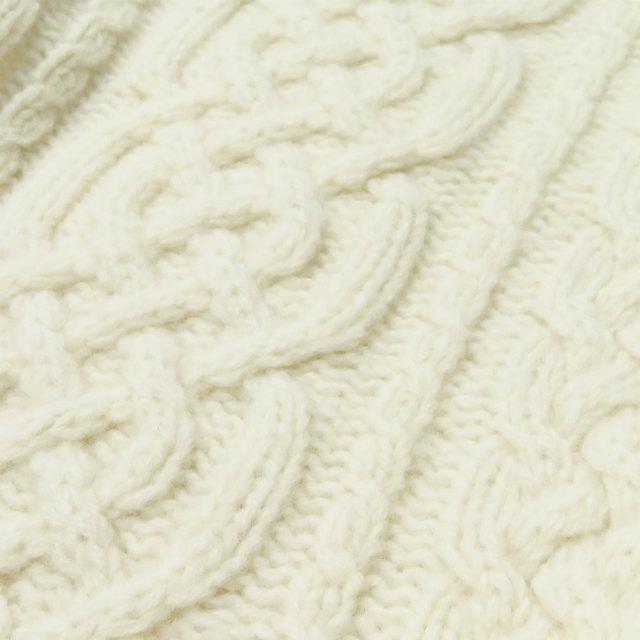 ナゴンスタンス nagonstans 19AW ケーブル編みニットベスト 470CA870-6400 38 ホワイト ウール ENFOLD トップス |  | 08