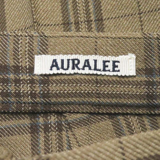 オーラリー AURALEE 19AW 日本製 WOOL SERGE CHECK SLACKS オーラリー AURALEE 19AW 日本製 WOOL SERGE CHECK SLACKS