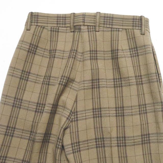 オーラリー AURALEE 19AW 日本製 WOOL SERGE CHECK SLACKS オーラリー AURALEE 19AW 日本製 WOOL SERGE CHECK SLACKS