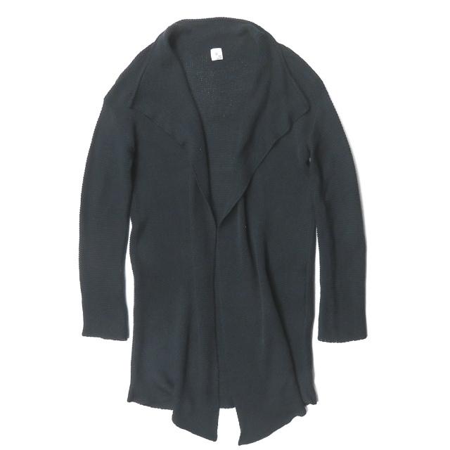 スリードッツターコイズ THREE DOTS TURQUOISE 日本製 ボタンレス ハイネックニットカーディガン 3D15SS-0852-01 フリー ネイビー トップス | 