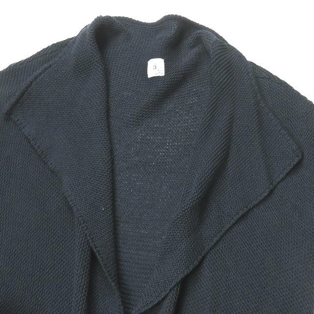 スリードッツターコイズ THREE DOTS TURQUOISE 日本製 ボタンレス ハイネックニットカーディガン 3D15SS-0852-01 フリー ネイビー トップス |  | 03