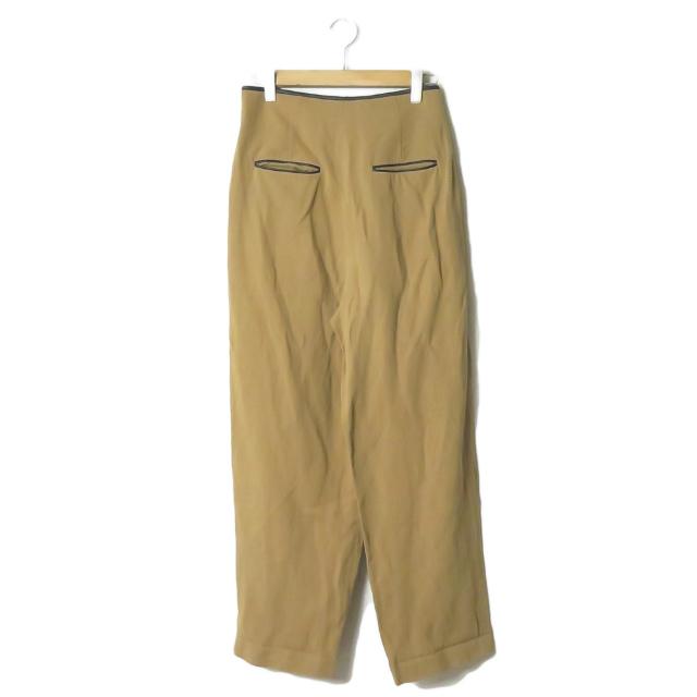 6 ROKU BEAUTY＆YOUTH UNITED ARROWS ロク 19SS 日本製 PIPING LEATHER PANTS パイピングレザーパンツ 8614-202-0180 38 ワイド lc30318 |  | 01