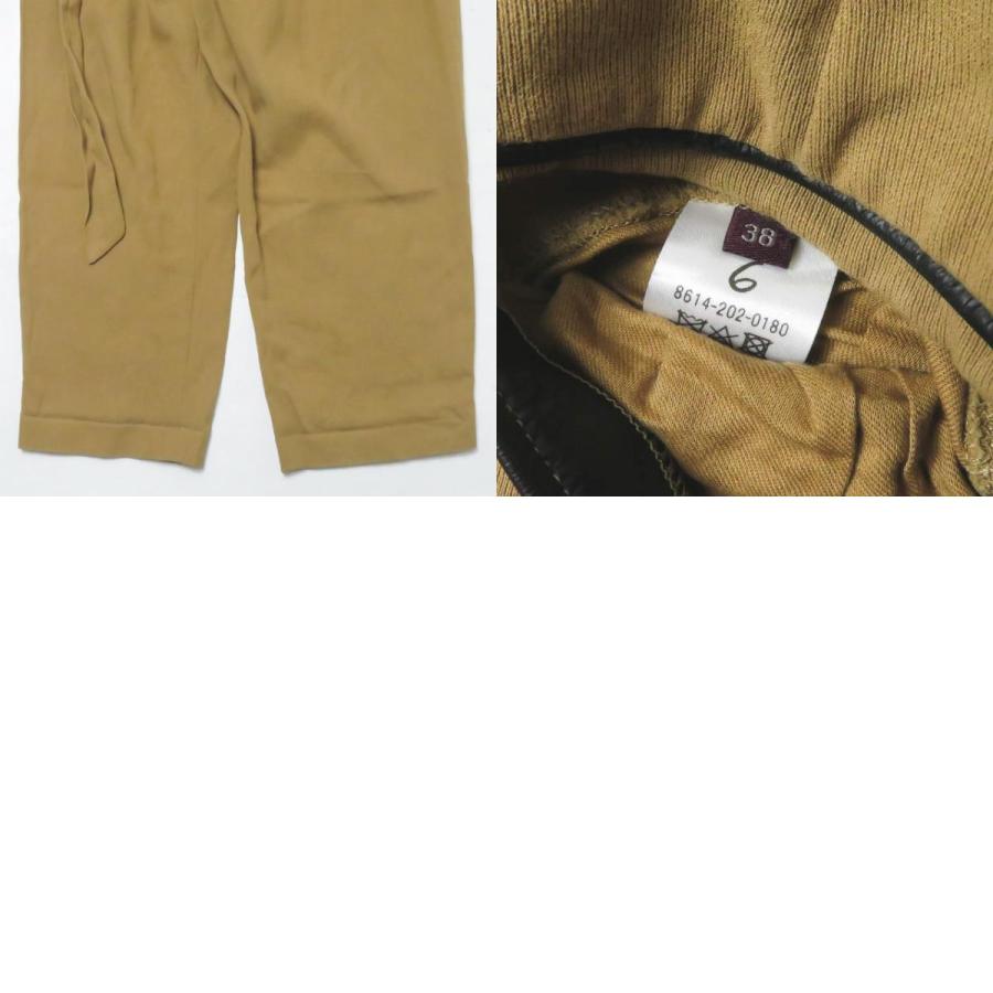 6 ROKU BEAUTY＆YOUTH UNITED ARROWS ロク 19SS 日本製 PIPING LEATHER PANTS パイピングレザーパンツ 8614-202-0180 38 ワイド lc30318 |  | 09