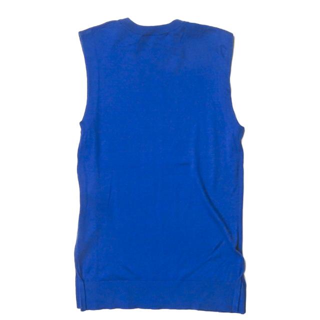 エンフォルド ENFOLD 19SS サイドスリット ニットタンクトップ 300CS670-2280 36 ブルー シルク/コットン ノースリーブ トップス |  | 01