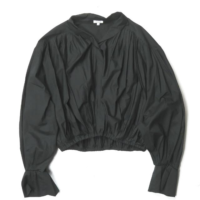 ENFOLD エンフォルド 19SS 日本製 ギャザープリーツブラウス 300CS130-2580 38 ブラック バルーンスリーブ ブルゾン トップス lc30328 | 
