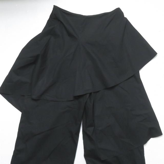 エンフォルド ENFOLD 19SS 日本製 ストレッチコットン レイヤードワイドパンツ 300CS331-2130 38 ブラック ボトムス |  | 04