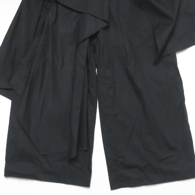 エンフォルド ENFOLD 19SS 日本製 ストレッチコットン レイヤードワイドパンツ 300CS331-2130 38 ブラック ボトムス |  | 08
