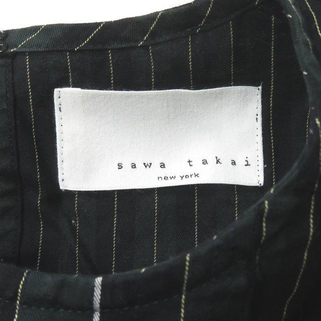 サワタカイ sawa takai 16AW 日本製 サイドリボンコットンブラウス FW16-3023 XS グリーン プルオーバー シャツ トップス |  | 02