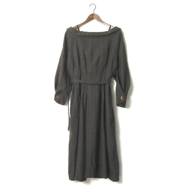 CRY. クライ 17AW 日本製 ウールベルテッドロングチェスターコート MH17F-09D32 1 ブラウン チェック アウター lc30371 |  | 01