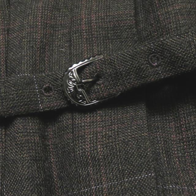 CRY. クライ 17AW 日本製 ウールベルテッドロングチェスターコート MH17F-09D32 1 ブラウン チェック アウター lc30371 |  | 07