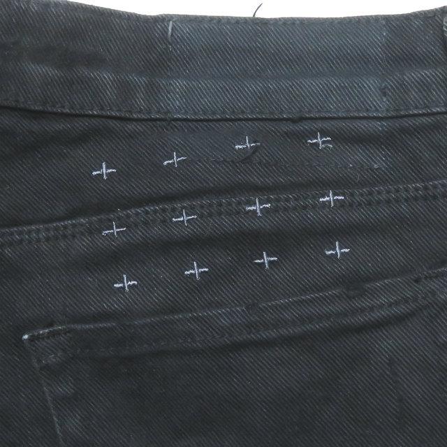 スビ TSUBI Super Skinny ダメージ加工 ストレッチスキニーデニムパンツ WJ2072-DS aus/14 ブラック KSUBI 裾ジップ ボトムス |  | 06