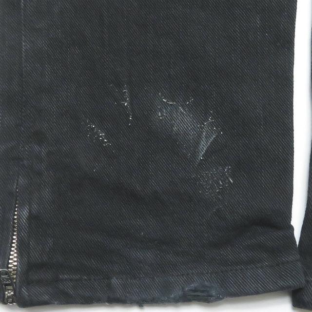 スビ TSUBI Super Skinny ダメージ加工 ストレッチスキニーデニムパンツ WJ2072-DS aus/14 ブラック KSUBI 裾ジップ ボトムス |  | 08
