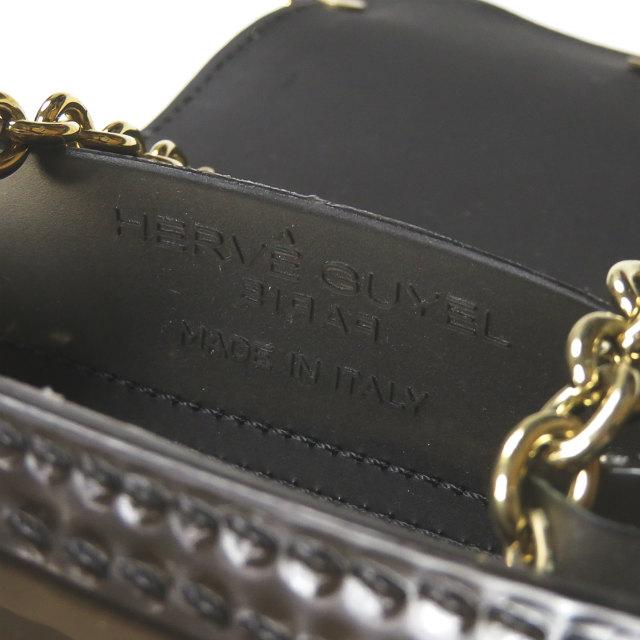 HERVE GUYEL エルベガイエル イタリア製 ポニーヘア ビニールチェーンバッグ ベージュ ミニショルダー カバン lc30532 |  | 07
