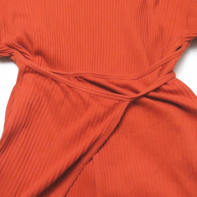 ベースレンジ Baserange 19aw Shaw Long Sleeve Kaftan ショウ ロングスリーブカフタン Xs オレンジ リブ スリット マキシワンピース トップス Lc Loopヤフーショッピング店 通販 Yahoo ショッピング