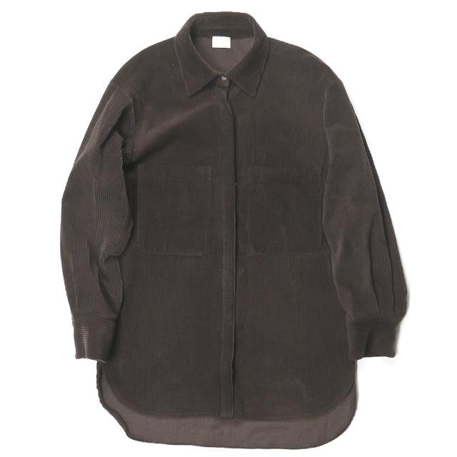 STYLE for LIVING UNITED ARROWS ユナイテッドアローズ 20AW コーデュロイビッグシャツ 1961-343-0515 ブラウン 長袖 SFL lc30727 | 