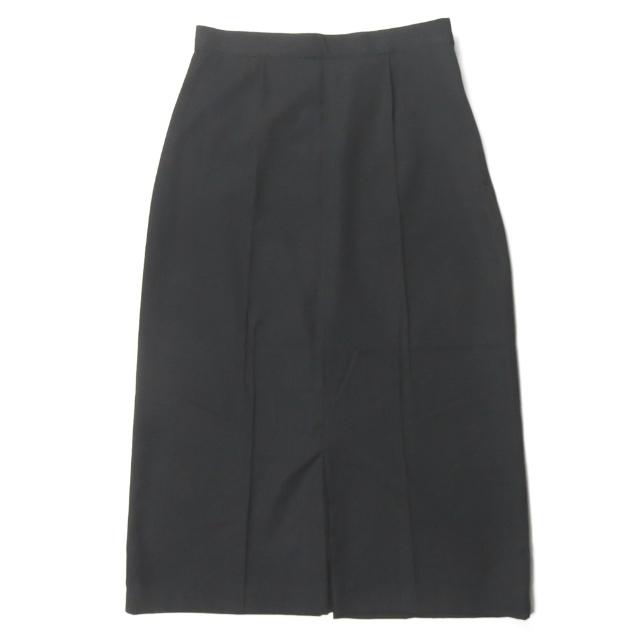 sawa takai サワタカイ 日本製 Slit Skirt スリットスカート SS15-1006 4 ブラック ウール センタークリース ボトムス lc30789 | 