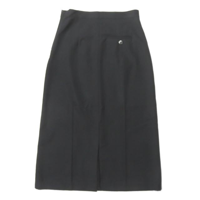 sawa takai サワタカイ 日本製 Slit Skirt スリットスカート SS15-1006 4 ブラック ウール センタークリース ボトムス lc30789 |  | 01