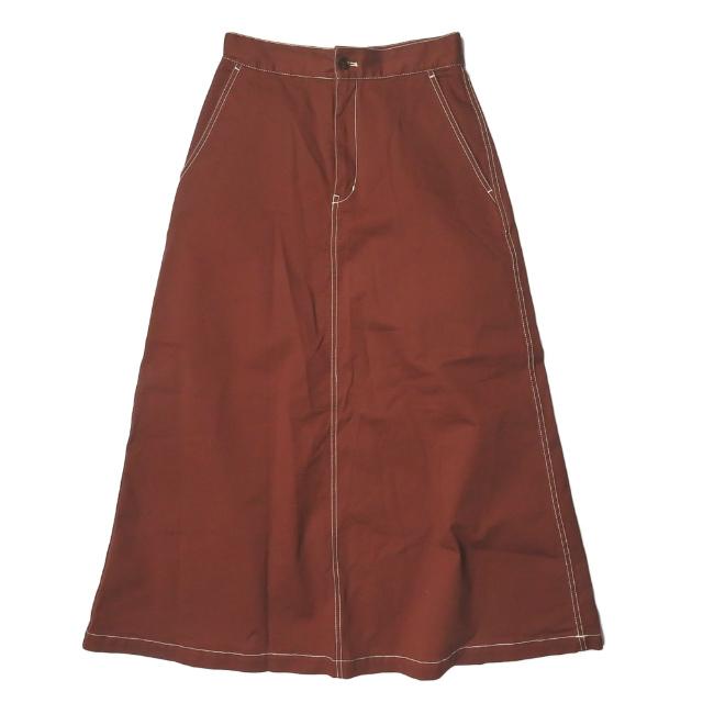 ADAM ET ROPE アダムエロペ 19SS ステッチワークロングフレアスカート 