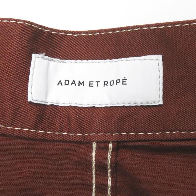 ADAM ET ROPE アダムエロペ 19SS ステッチワークロングフレアスカート GAC-09490 38 ブラウン コットン ボトムス lc30893 |  | 02