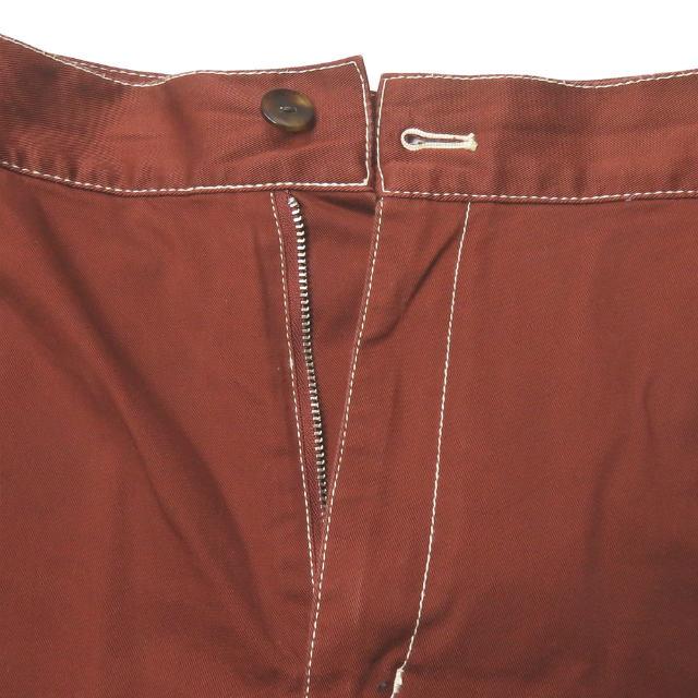 ADAM ET ROPE アダムエロペ 19SS ステッチワークロングフレアスカート GAC-09490 38 ブラウン コットン ボトムス lc30893 |  | 03