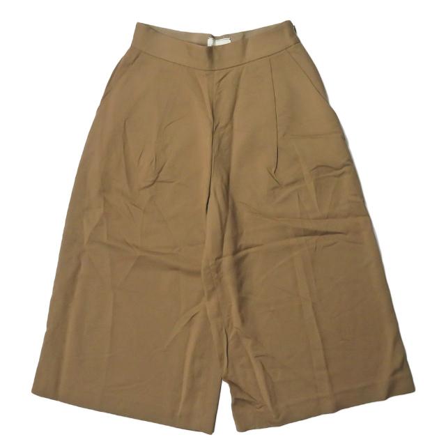 UNITED ARROWS ユナイテッドアローズ 日本製 ストレッチレーヨンガウチョパンツ 1514-202-3906 34 ベージュ 1プリーツ ボトムス lc30958 | 