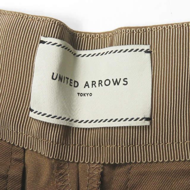 UNITED ARROWS ユナイテッドアローズ 日本製 ストレッチレーヨンガウチョパンツ 1514-202-3906 34 ベージュ 1プリーツ ボトムス lc30958 |  | 02