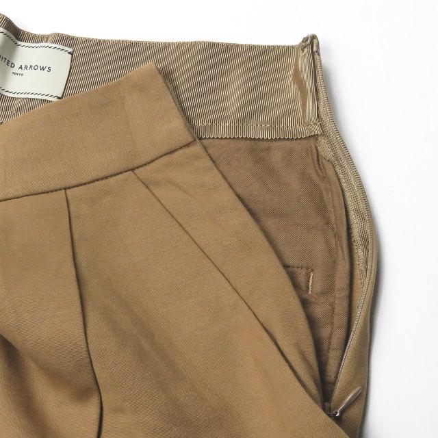 UNITED ARROWS ユナイテッドアローズ 日本製 ストレッチレーヨンガウチョパンツ 1514-202-3906 34 ベージュ 1プリーツ ボトムス lc30958 |  | 05
