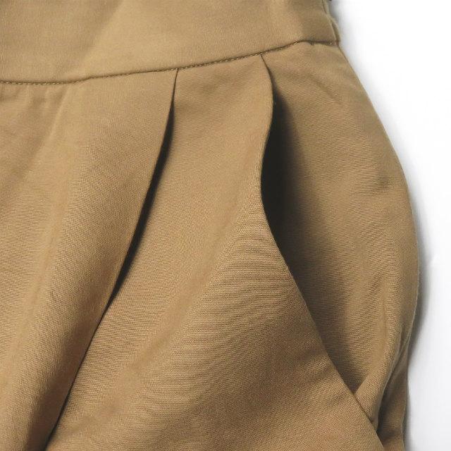 UNITED ARROWS ユナイテッドアローズ 日本製 ストレッチレーヨンガウチョパンツ 1514-202-3906 34 ベージュ 1プリーツ ボトムス lc30958 |  | 06