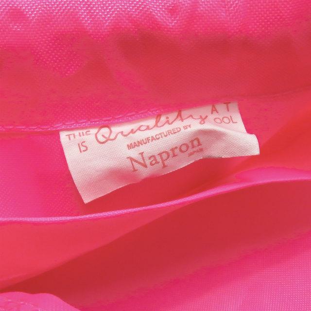 ナプロン NAPRON 日本製 ネオンミニペイシェントバッグ ピンク 巾着 