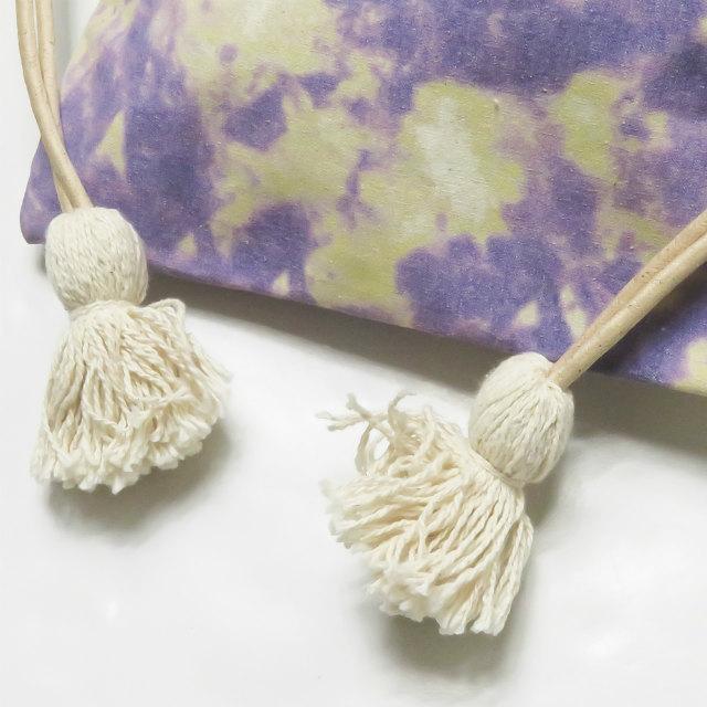 リラキャンベル Lilas Campbell タイダイ巾着バッグ パープル ショルダーバッグ カバン |  | 06