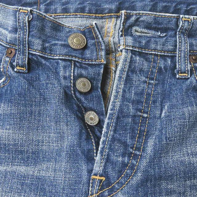 リーバイス Levi's 501 ストレートデニムパンツ W501-01 29 ブルー 5ポケット ボタンフライ ボトムス |  | 03