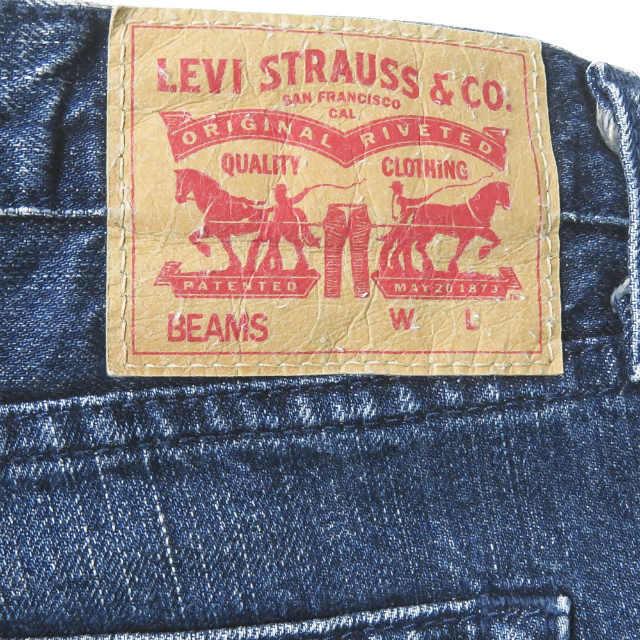 リーバイス ビームス Levi's x BEAMS 別注 日本製 5ポケットテーパードデニムパンツ 49986-0006 27 インディゴ ジッパーフライ ボトムス |  | 05