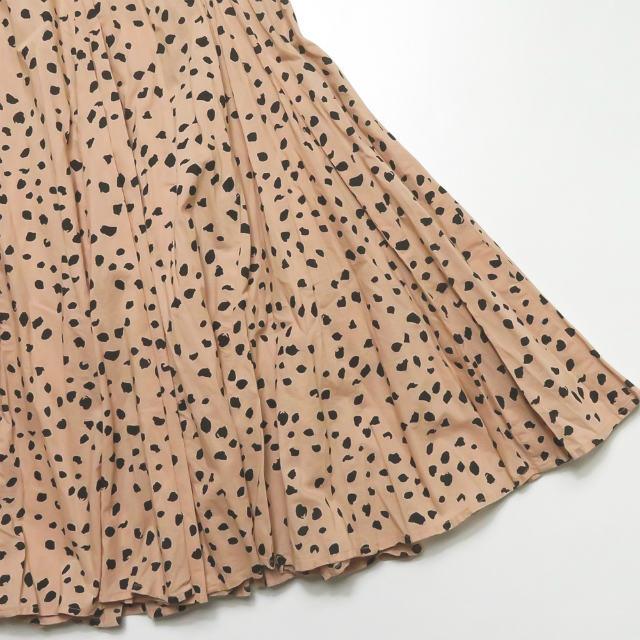 マリハ トゥモローランド Mariha X Tomorrowland ss 別注 海の月影のドレス コットンドットレオパードプリント ノースリーブ ワンピース 36 ピンク Lc Loopヤフーショッピング店 通販 Yahoo ショッピング