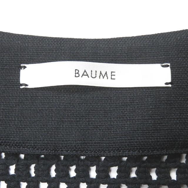 BAUME ボーメ 20SS 日本製 レースアップカフタンドレス 32003-24-4046 38 ブラック メッシュ ワンピース トップス lc31170 |  | 02