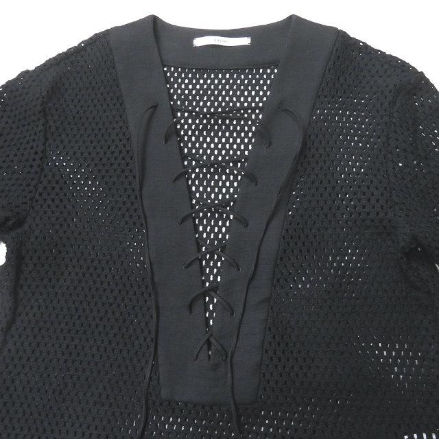 BAUME ボーメ 20SS 日本製 レースアップカフタンドレス 32003-24-4046 38 ブラック メッシュ ワンピース トップス lc31170 |  | 03
