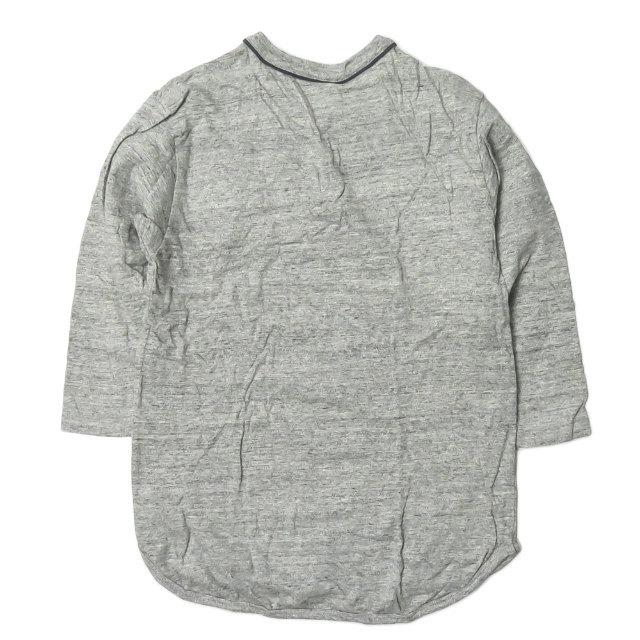 チェスウィック ビームスボーイ CHESWICK x BEAMS BOY 別注 ベースボールTシャツ S グレー 七分袖 ヘンリーネック トップス |  | 01