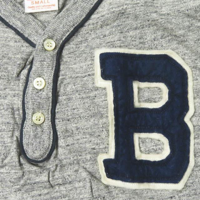 チェスウィック ビームスボーイ CHESWICK x BEAMS BOY 別注 ベースボールTシャツ S グレー 七分袖 ヘンリーネック トップス |  | 04