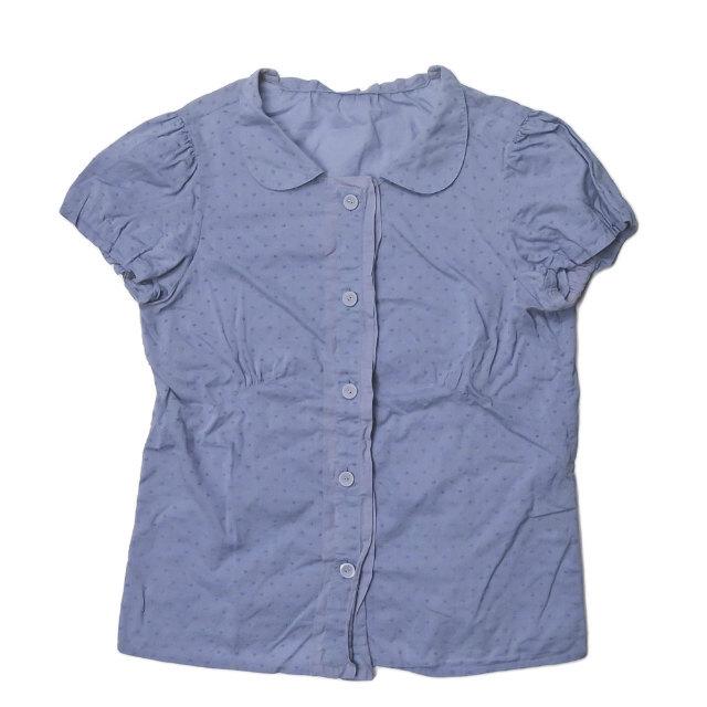 マークバイマークジェイコブス MARC BY MARC JACOBS ドット刺繍 ラウンドカラーショートスリーブシャツ 4 ラベンダー 半袖 ブラウス トップス | 