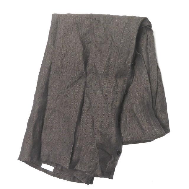 フランクリーダー FRANK LEDER ドイツ製 リネンヘリンボーンストール ブラウン スヌード |  | 01