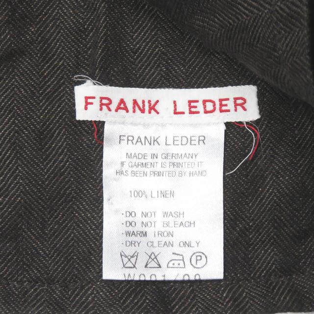 フランクリーダー FRANK LEDER ドイツ製 リネンヘリンボーンストール ブラウン スヌード |  | 02