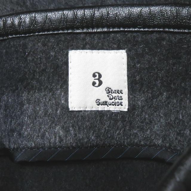 THREE DOTS TURQUOISE スリードッツターコイズ メルトンウールブロックチェックスカート 36程度 ネイビー プリーツ ボトムス lc31385 |  | 02